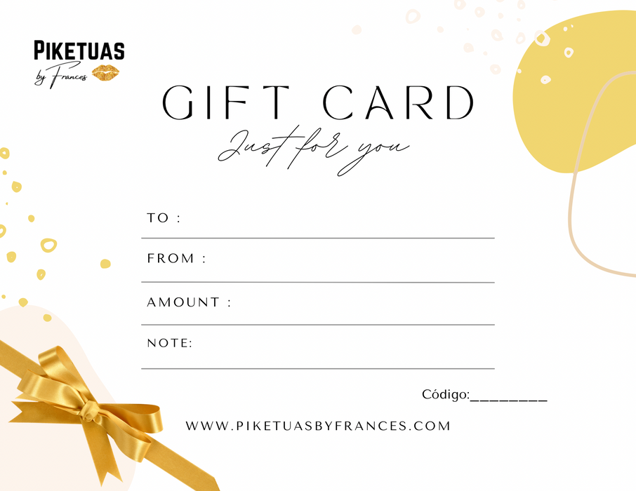 Gift Card ( tarjeta de regalo)