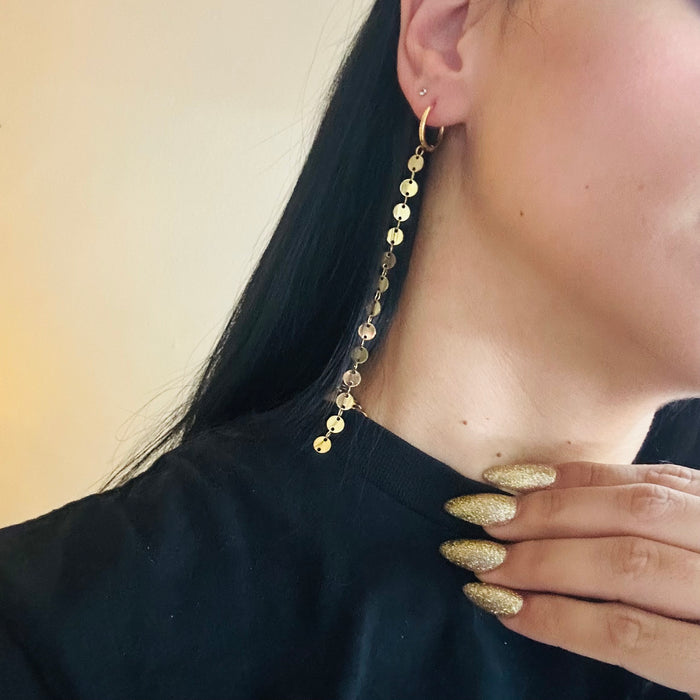 Long• Gold Earring