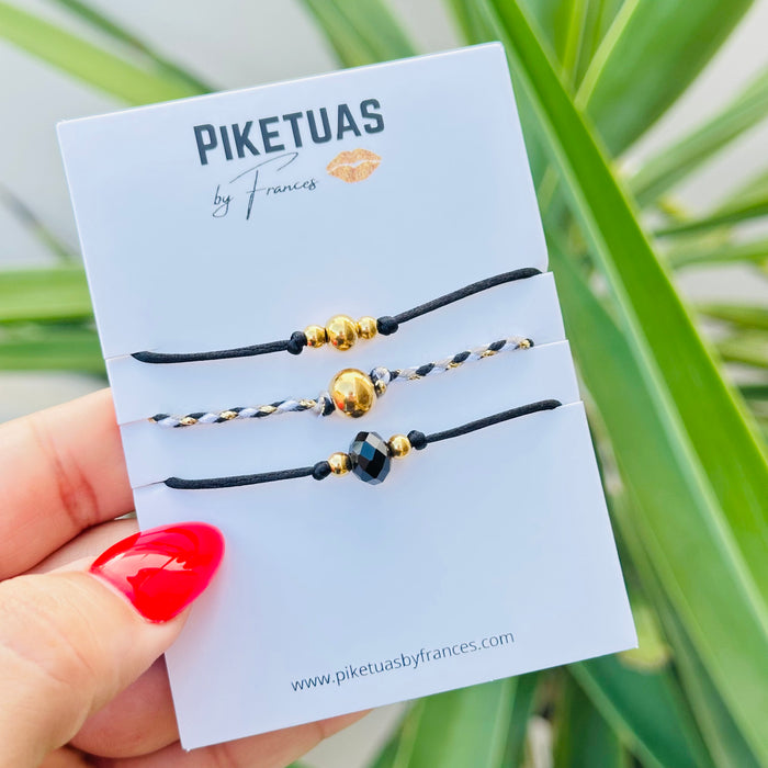 Trío Set • Gold + Black