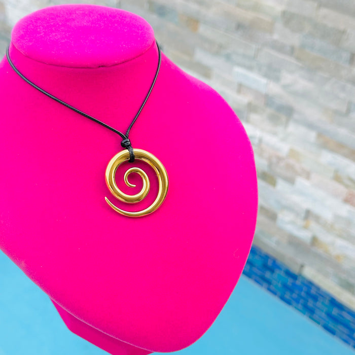 Spiral Gold Collar ajustable