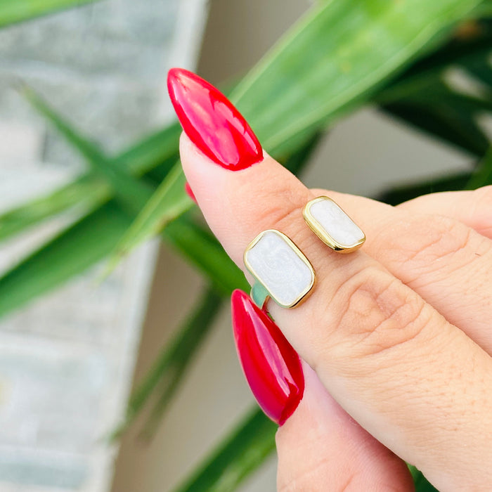 White Gold Ring • ajustable