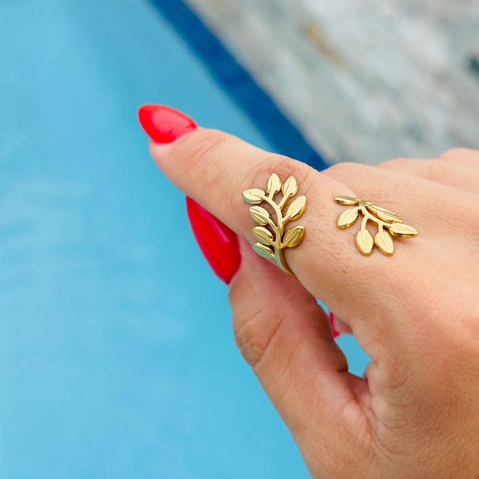 Leaf • Ring • Anillo ajustable