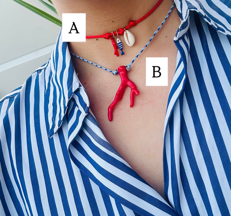 Red + Blue •Collars ajustables