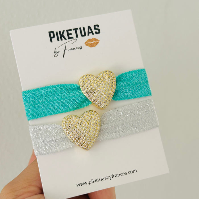 New• Diamond Big Gold (Heart or Star ) • Bracelet ( más de 20 colores a escoger )