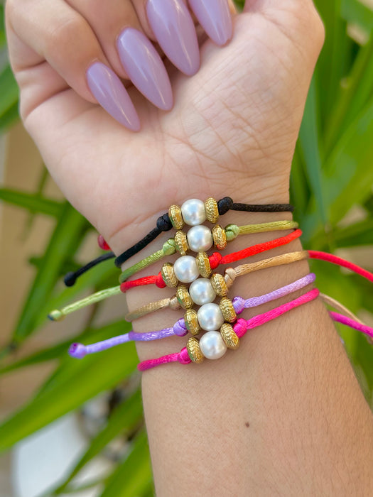 Pearls + Gold • Valentine Bracelets