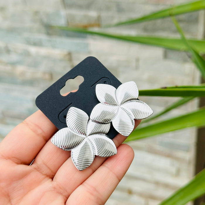 Big Flower • Earring • Pantallas• Silver