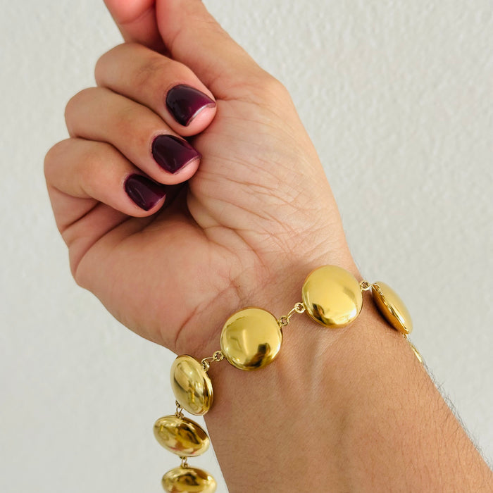 Big Circule • Gold Bracelet