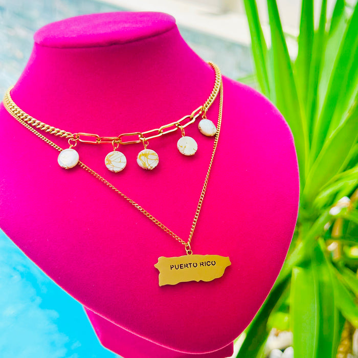 Doble Cadena Puerto Rico • Gold collar