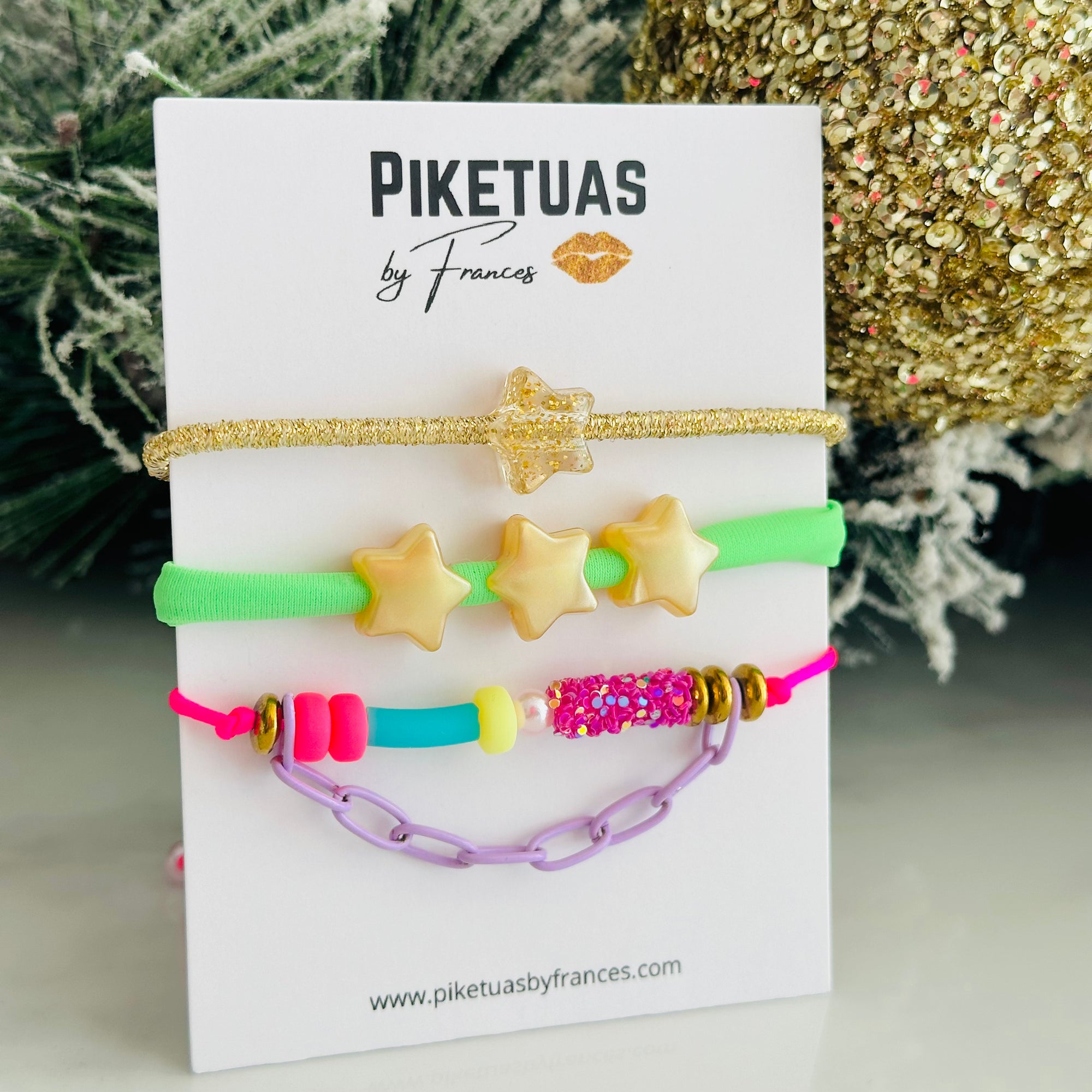 Set de 2 pulseras para niñas - Piketua's by Frances