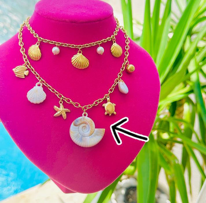 Tropical Collar Charms • Gold