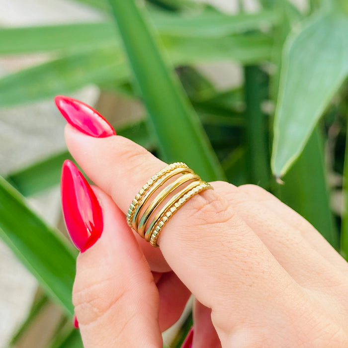 Florencia Gold Ring • Ajustable