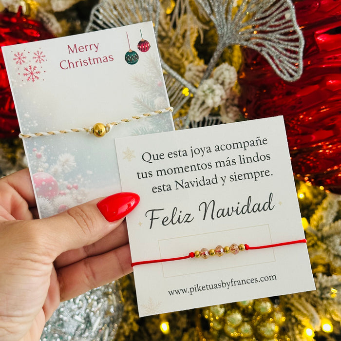 Pulsera + Tarjeta de Navidad