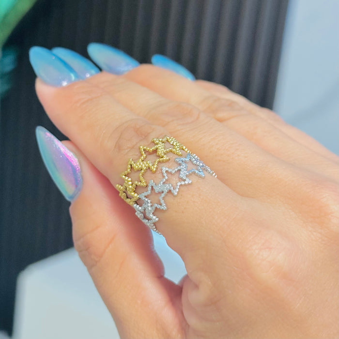 Dúo • Stars Rings • ajustables • incluye las 2