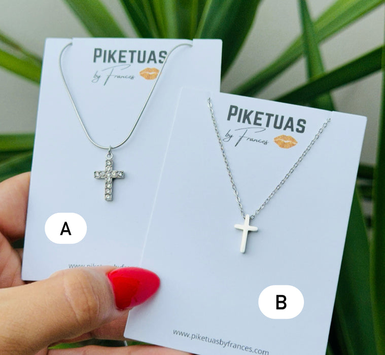 Silver Cross Collars
