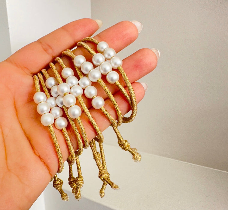 Glitter Gold Pearl • Bracelets• compra 3 y la 4ta GRATIS