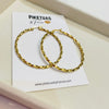Twist Medium Gold Hoop• Valeria earring