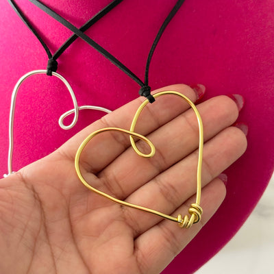 Heart Gold or Silver collar