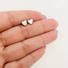 Mini heart stud Silver