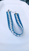 Denim Choker & Pearls