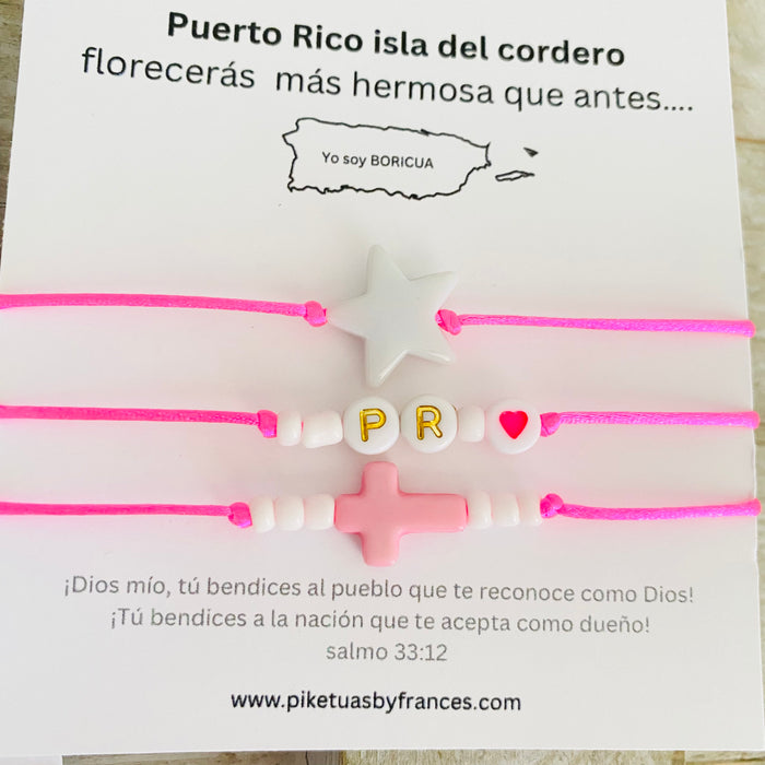 Pink Trío Set PR- pulseras