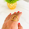 Square Gold Ring