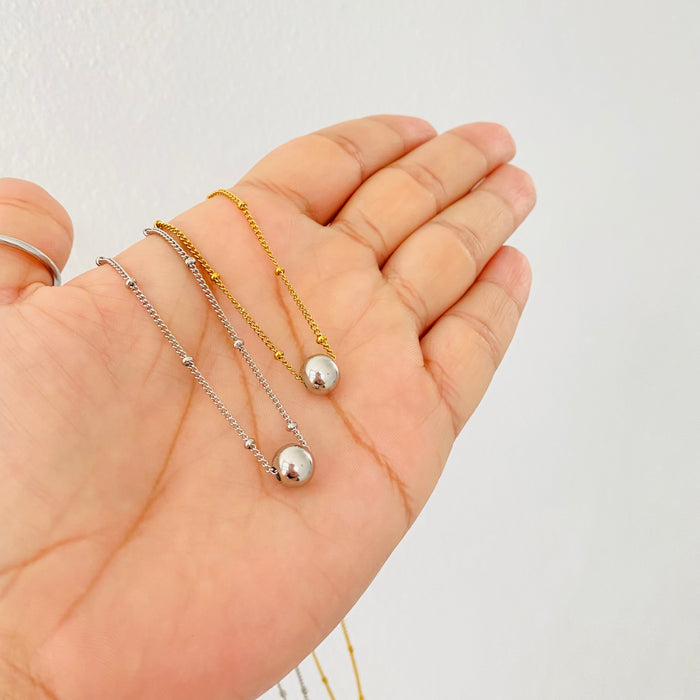 Chain + Ball • Silver or Gold